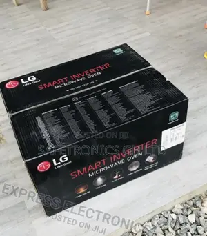 Black Lg Electric MH8265DIS Microwave Countertop 