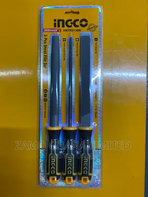 Ingco 3 PCS Steel File Set 8" - Hktfs1308