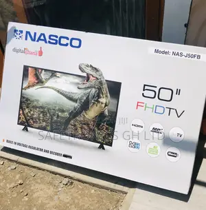 Digital Satellite 50 Inches LED Nasco Glossy Black Tv 