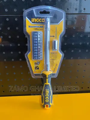 Ingco 12 PCS Flexible Shaft Screwdriver Set - Aksdfl1208