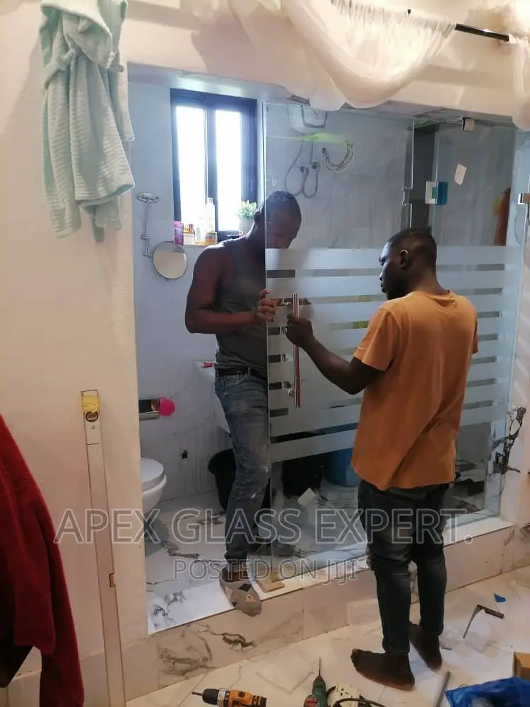 Custom Hinge Shower Enclosure Installby Apexglassexpertteam