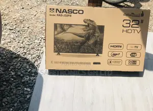 Nasco Digital Glossy 32 Inches LED Satellite Black Tv