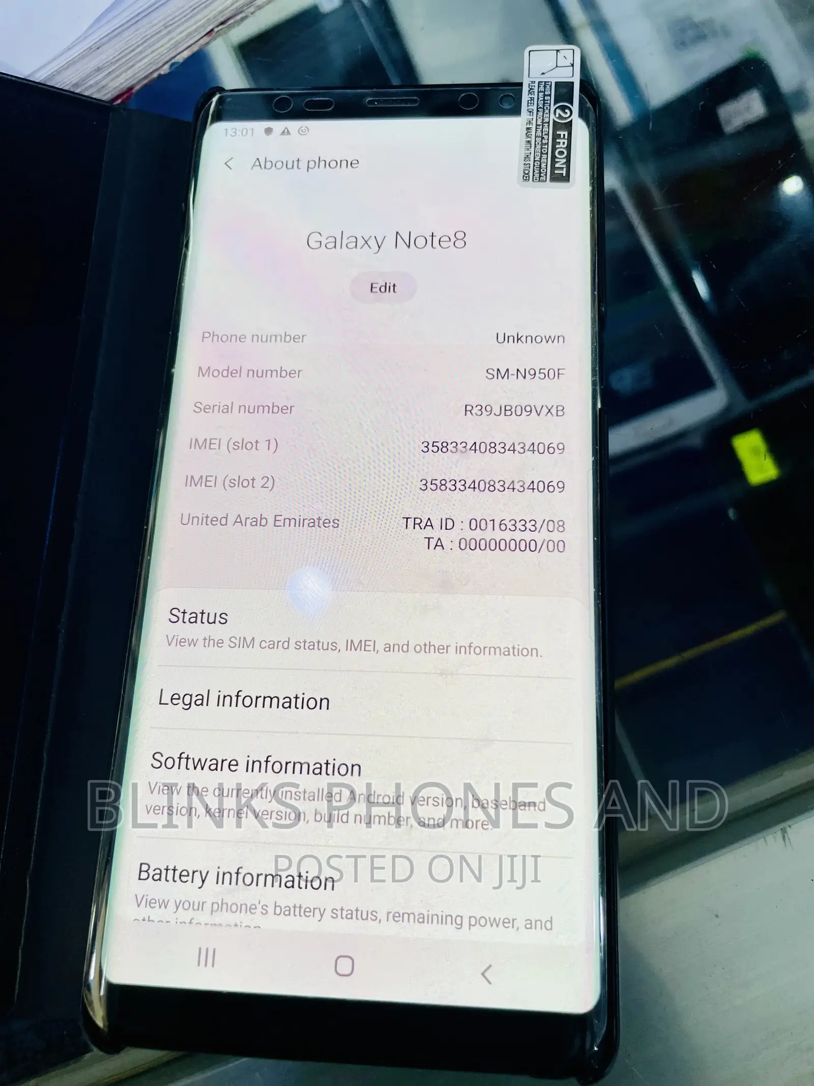 New Samsung Galaxy Note 8 64 GB Black