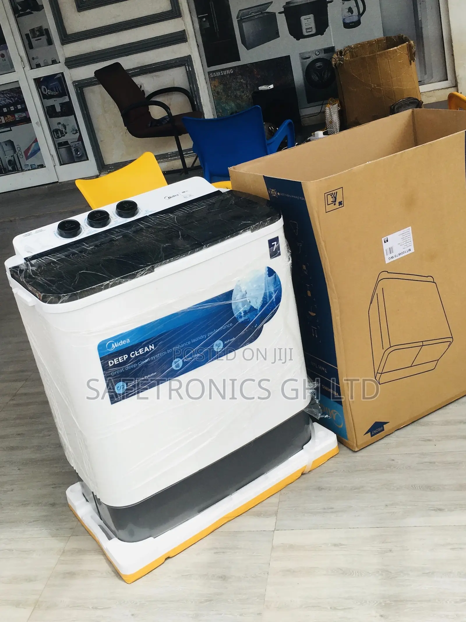Washingmachine Midea Electric Topload Semiautomatic 7kg 