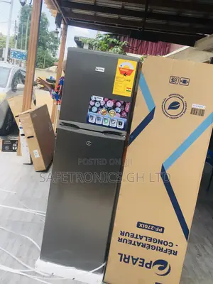 Pearl Topfreezer 166L Electric Doubledoor Pf-270ix Fridge 