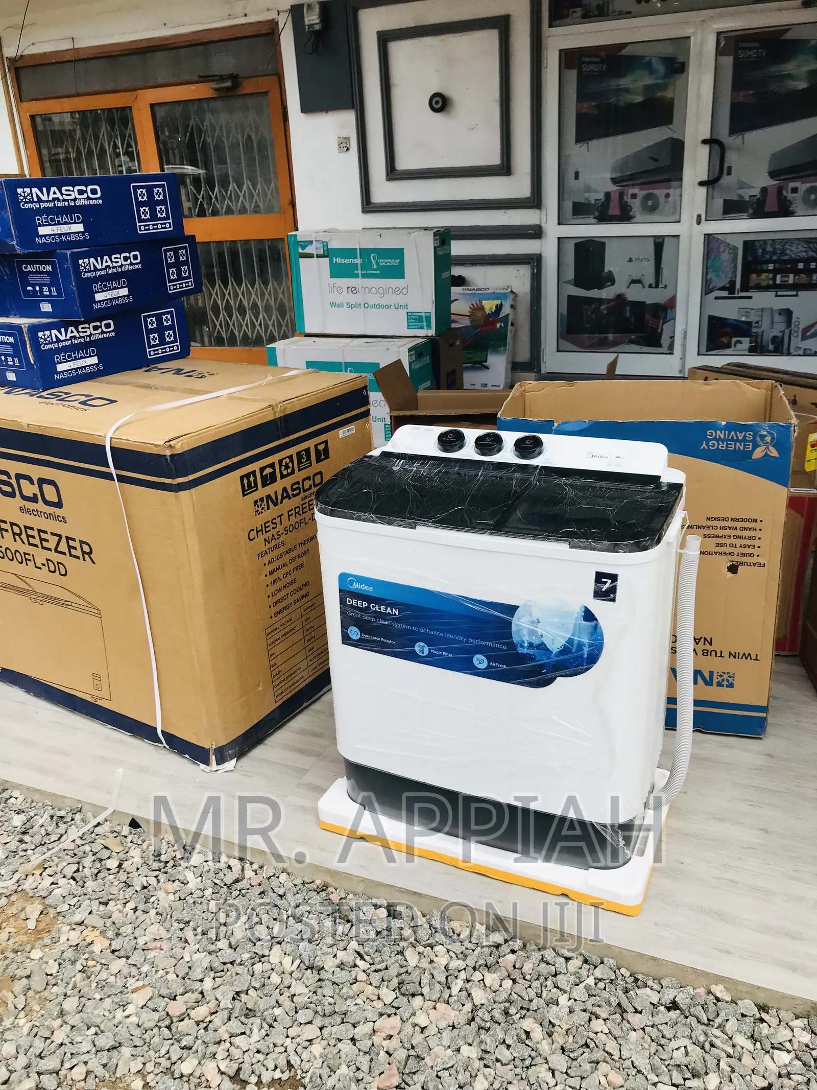Midea 7kg Top LoadWashingmachine + Spin Dry(Semi-Automatic)