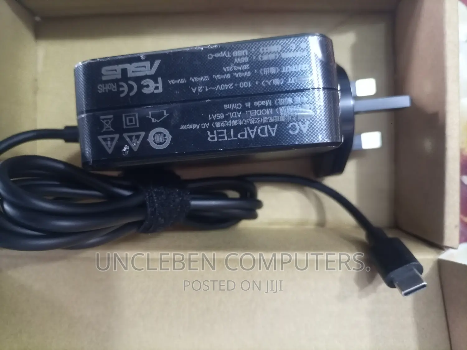 ASUS Type C Charger 20v, 15v, 12v, 9v, 5v 65w