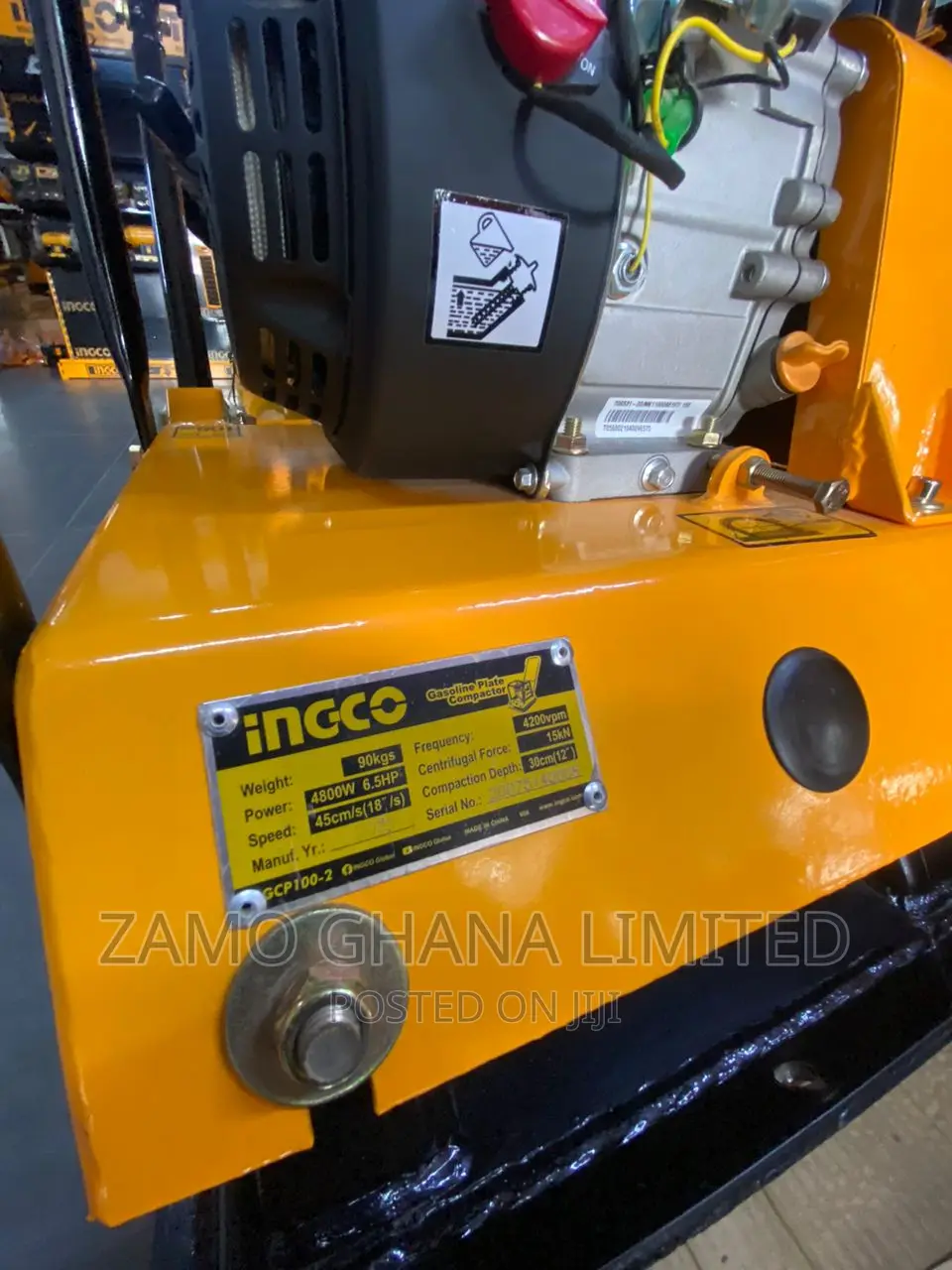 Ingco Gasoline Plate Compactor(6.5hp) # Gcp100-2