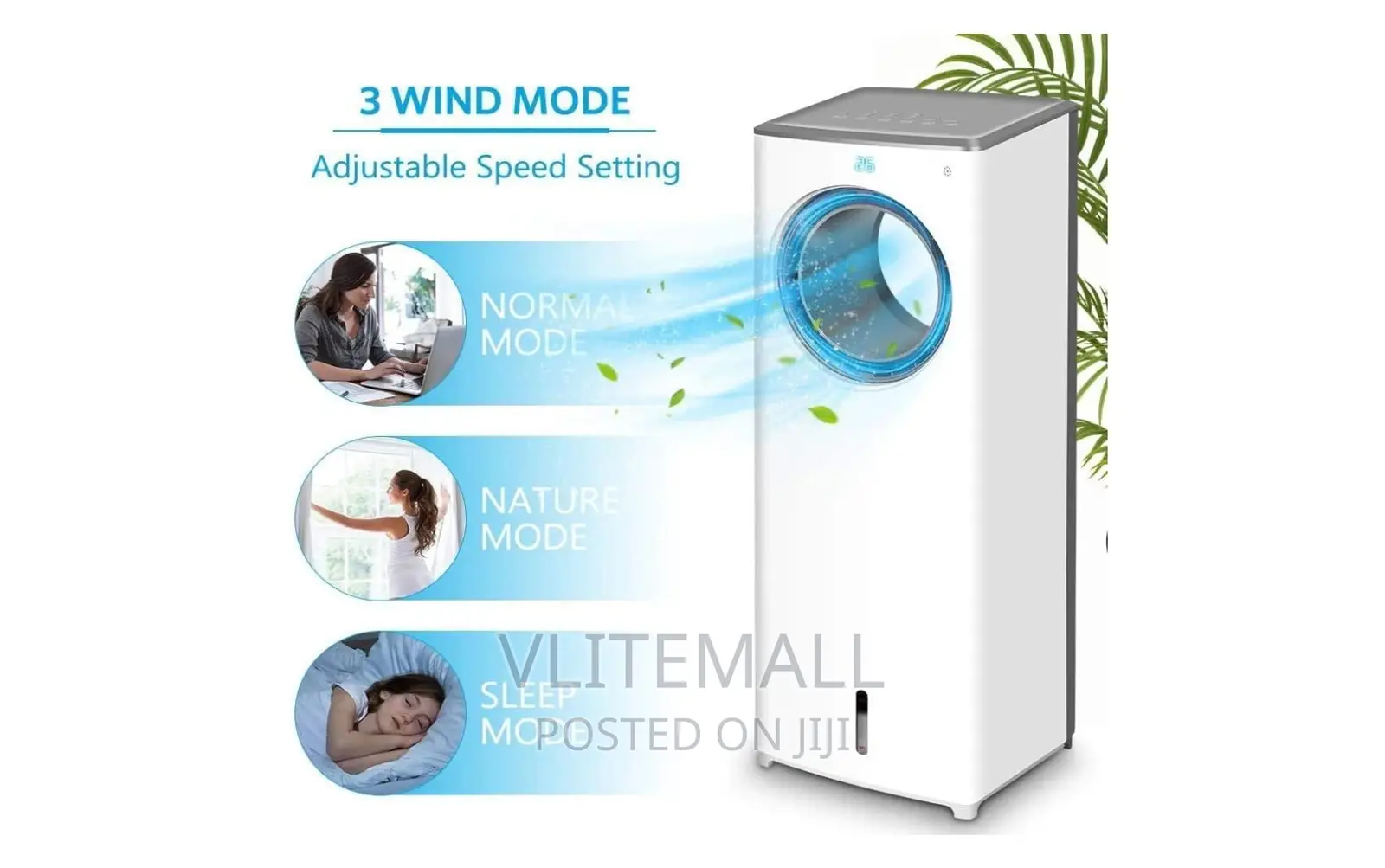 Decakila Bladeless Water-powered Air Cooler 80W - KEFC013W