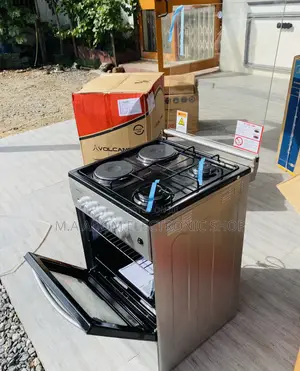 Super Fast Cooking Volcano 2 Gas + 2 Electric Burner(Gray).