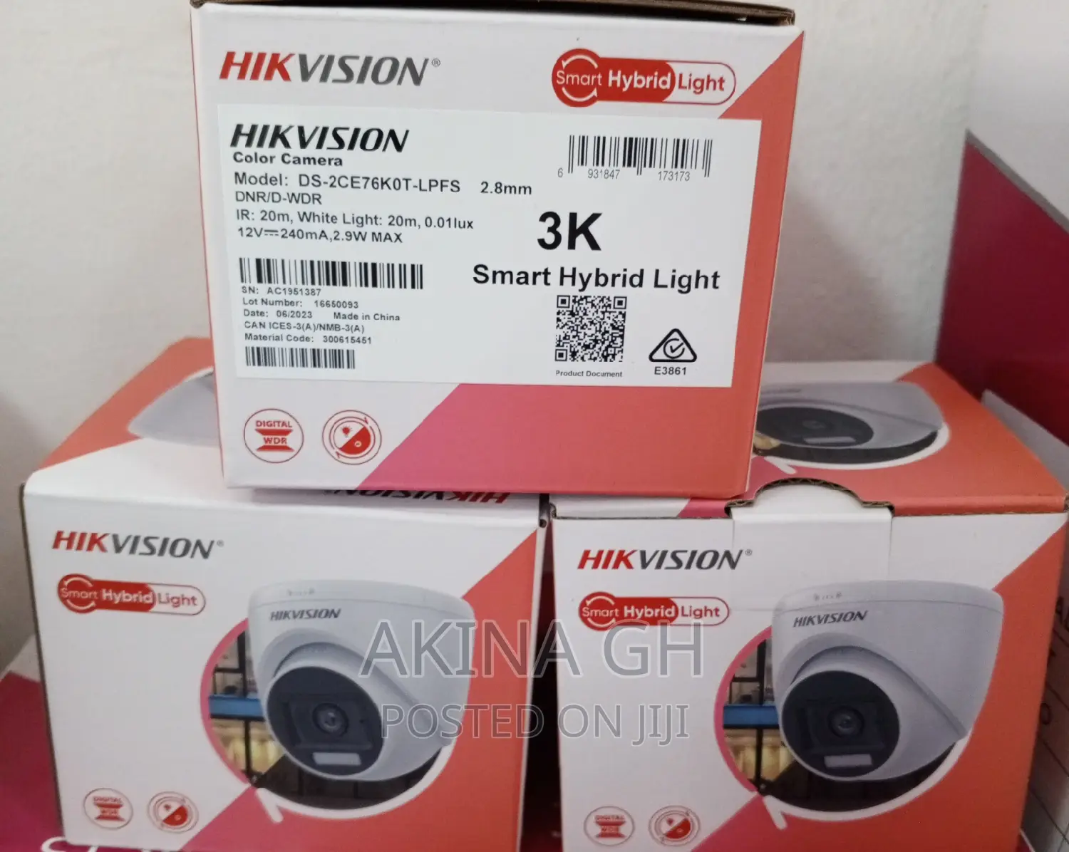Hikvision Analog Smart Hybrid Light 5mp Dome With Audio