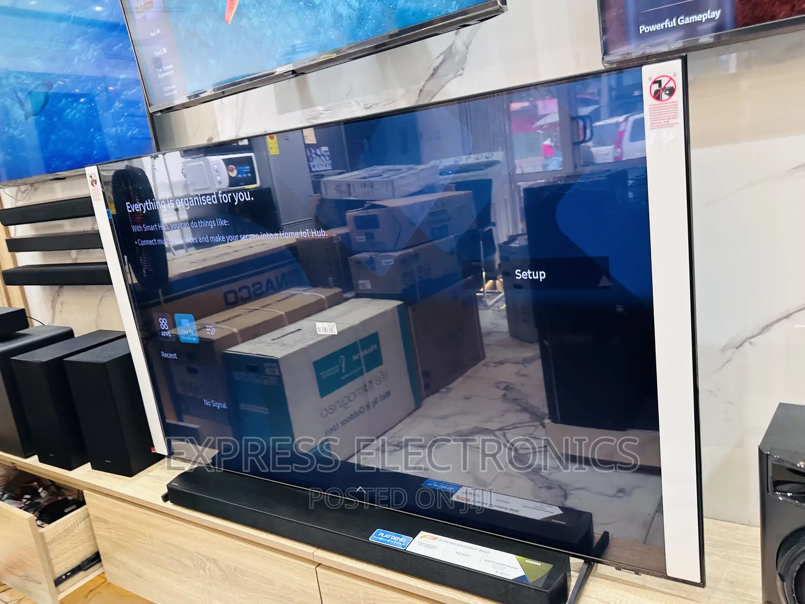 Glossy Sleek Slim UHD Smart Samsung 65”Cu8000 2023 Model