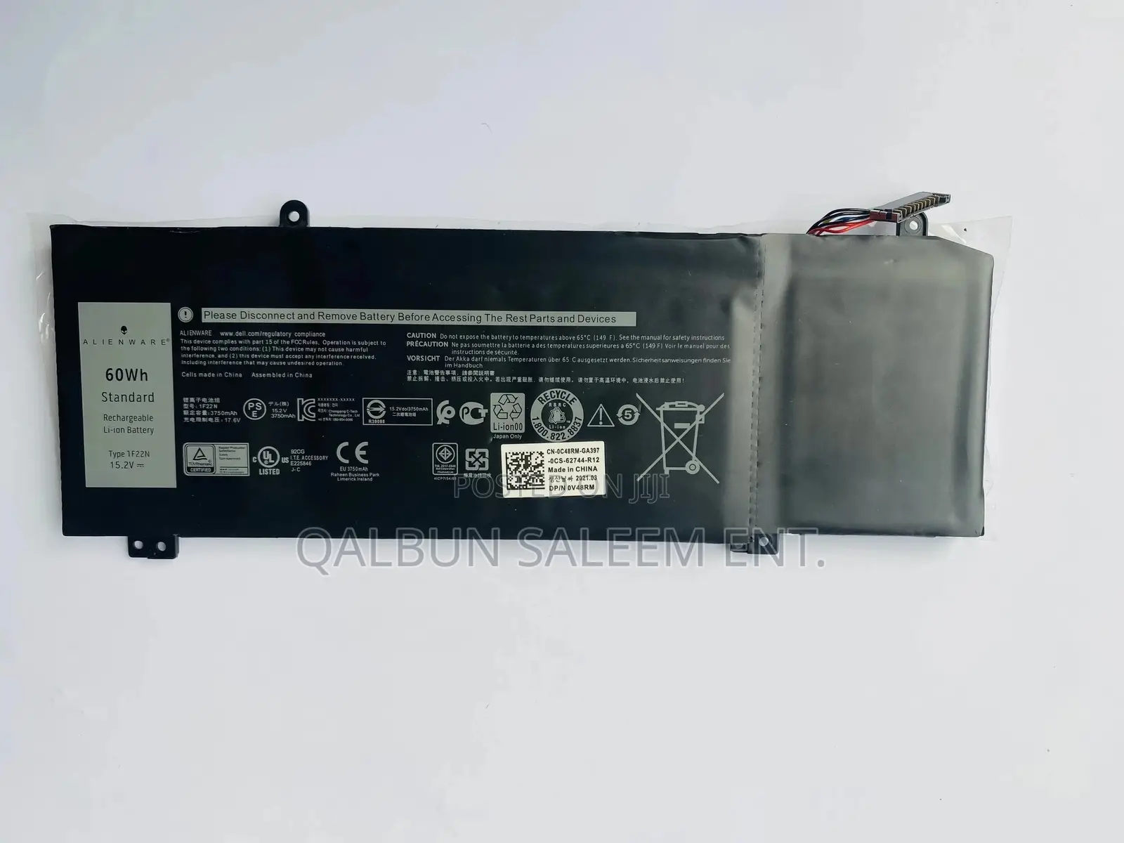 Original 1F22N Dell Laptop Battery for Dell G5 5590 G7 7590