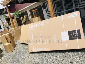 LED Smart Glossy Black Smart UQ90 LG 86 Inches Electric