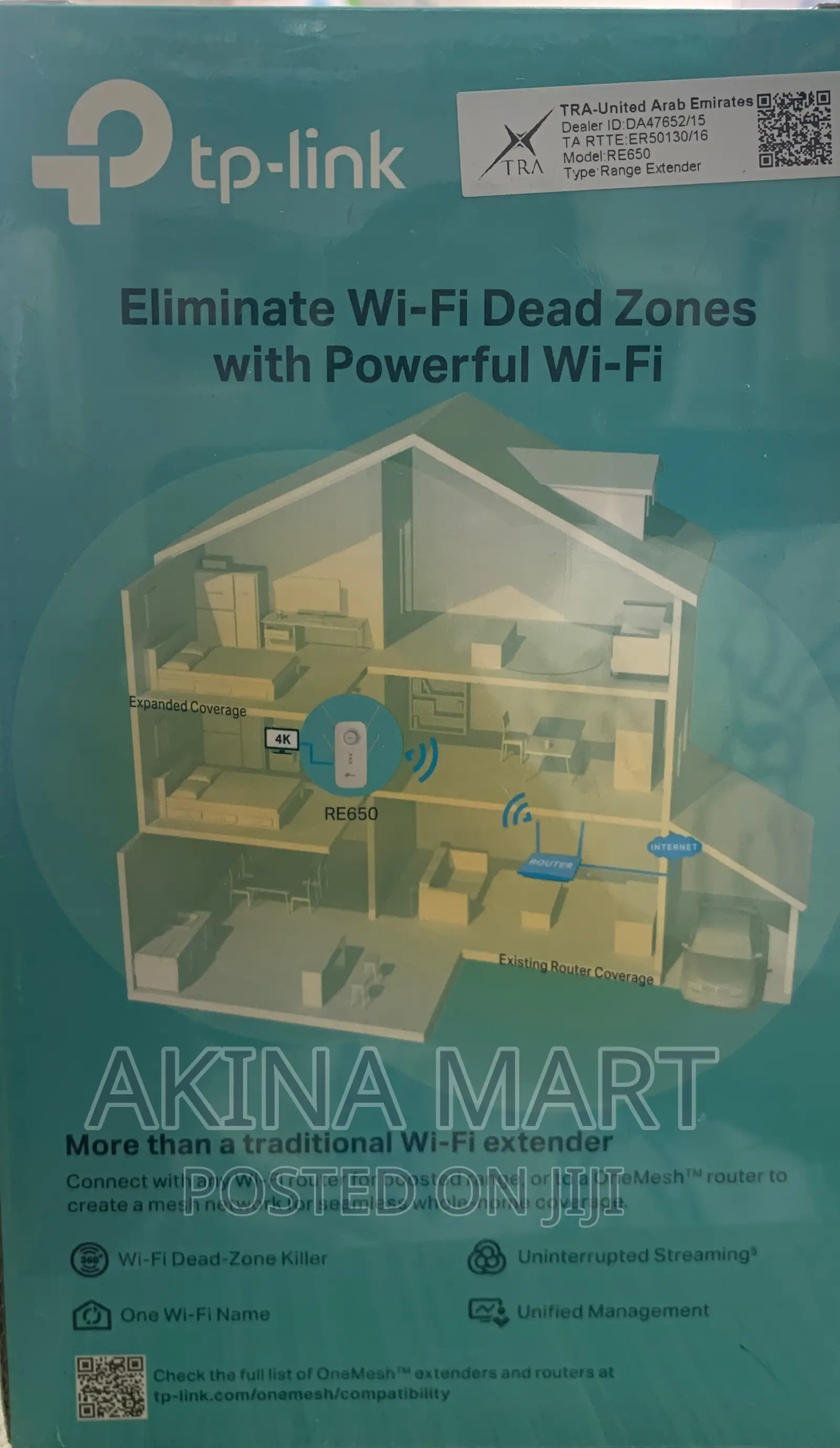 Tp-Link Re650 Mesh Wifi Extender Re650
