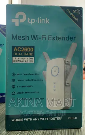 Tp-Link Re650 Mesh Wifi Extender Re650