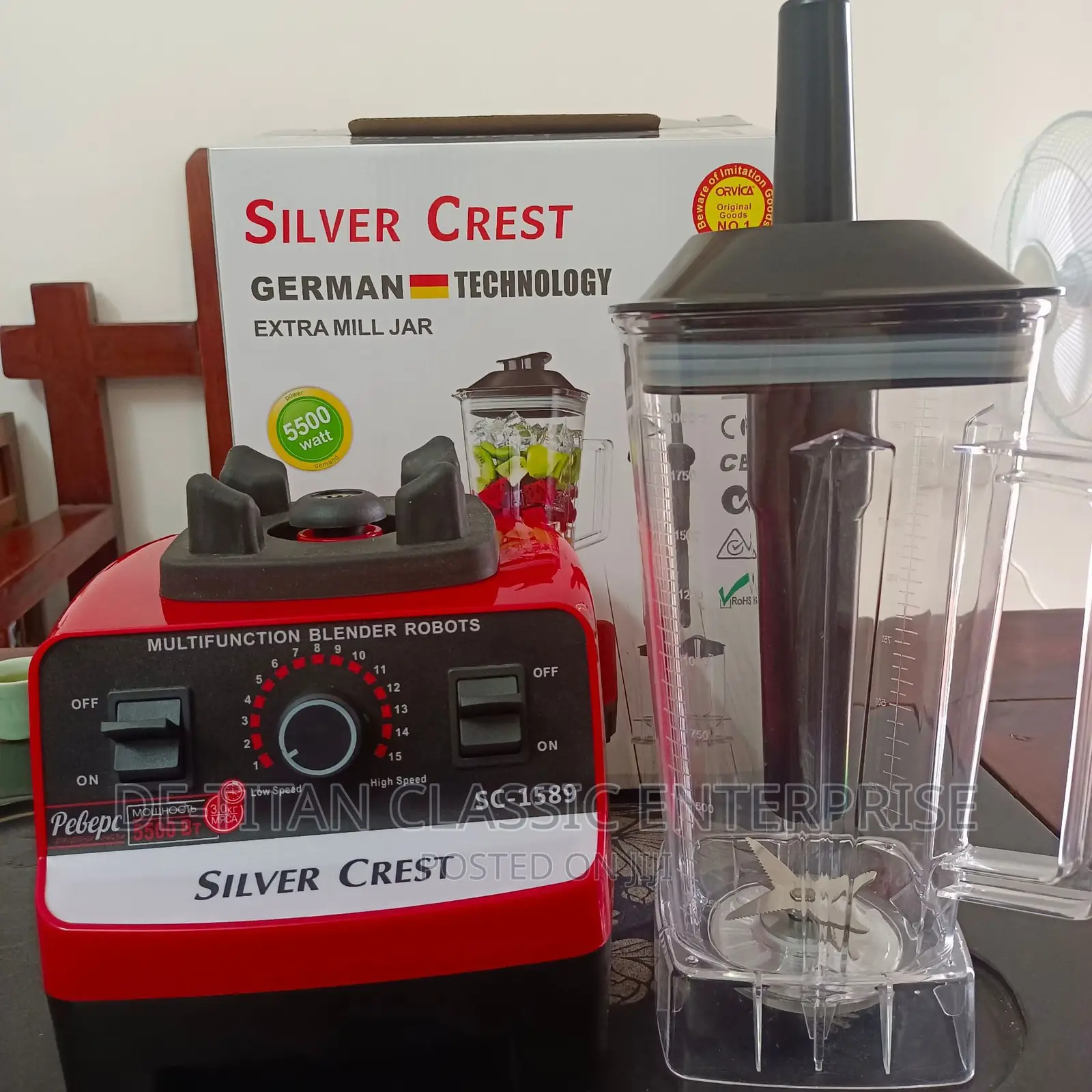 5500w Original Silver Crest Heavy Duty Blender