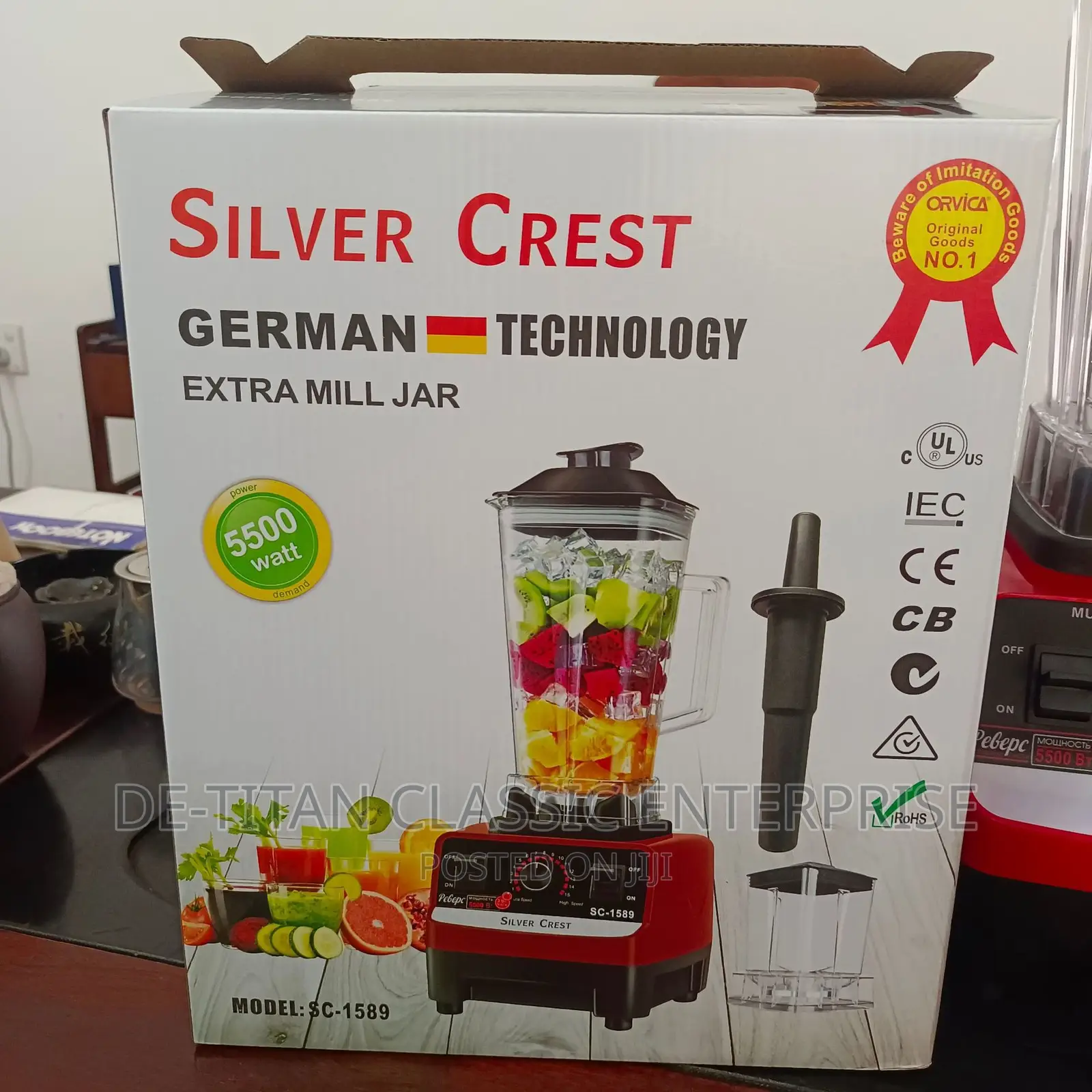 5500w Original Silver Crest Heavy Duty Blender