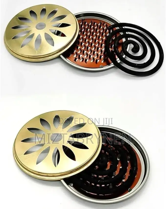 2 Sets Mosquito Coil Holder Incense Burner With Cover