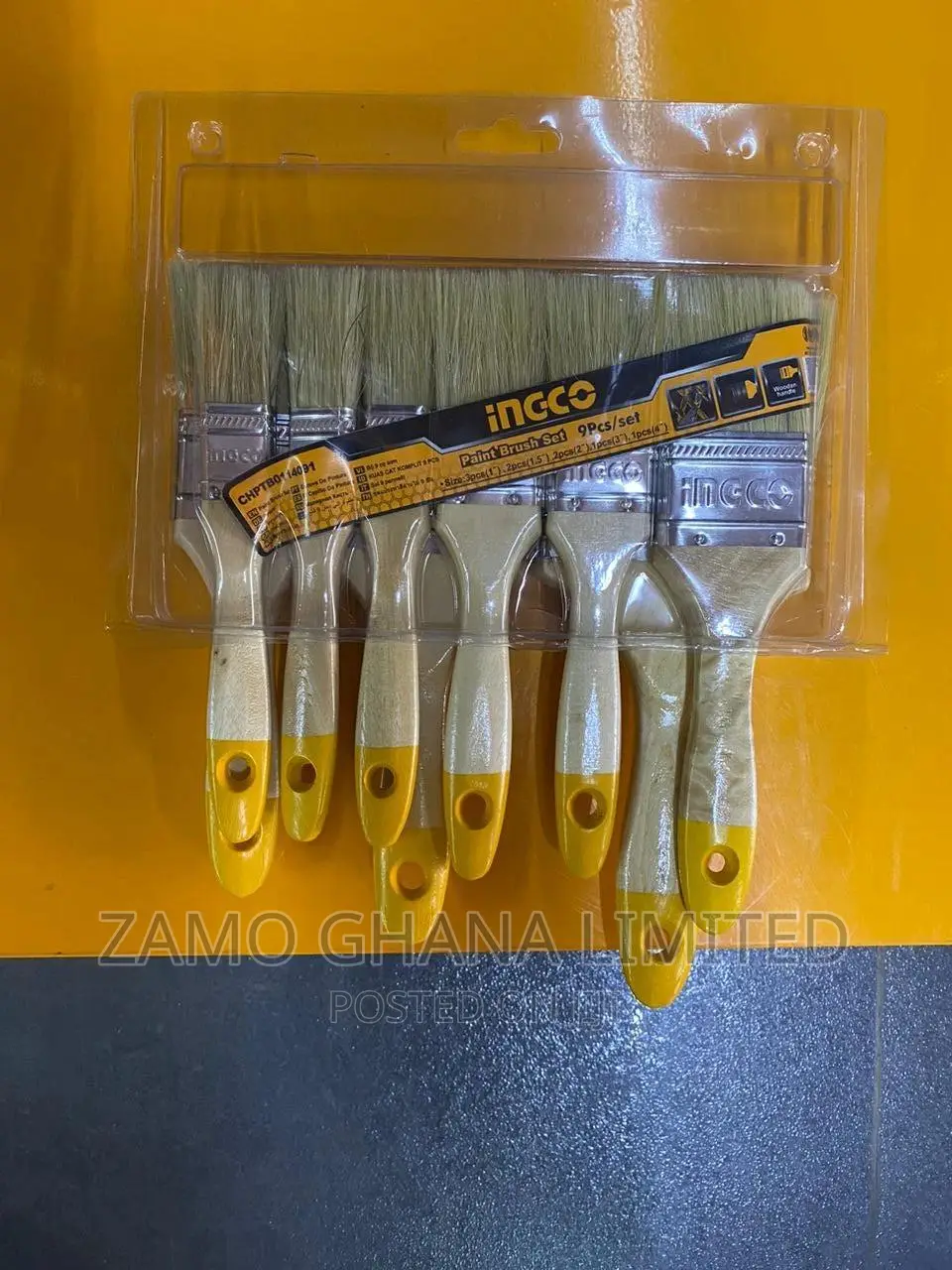 Ingco 9 PCS Paint Brush Set - CHPTB