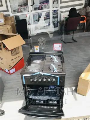 New Volcano 50x50 2 Gas + 2 Electric Gas Burner(Black).