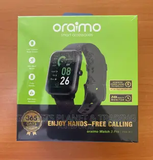 Oraimo Watch 3 Pro 1.83” Screen Bt Call Smart Watch - Osw-34