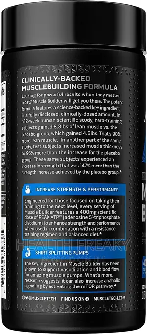 Muscletech Muscle Builder Thick Muscles Enhanced Strength