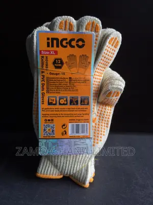 Knitted & Pvc Dots Gloves - Hgvk05