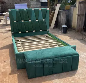 Double Bed With Ottoman Available