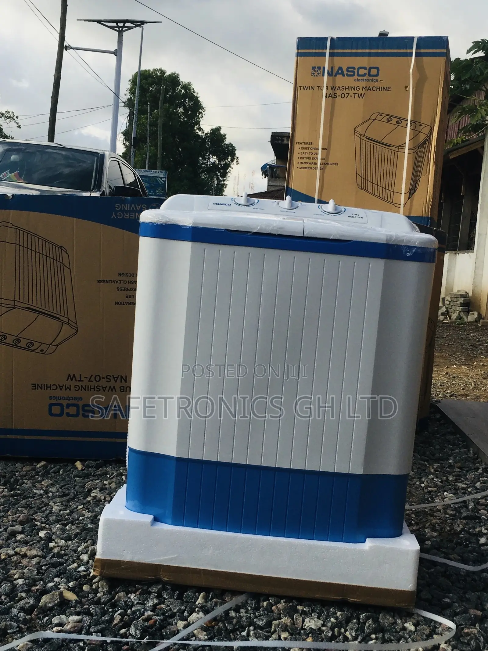 Nasco Twintub Washingmachine Topload 7kg Semiautomatic 