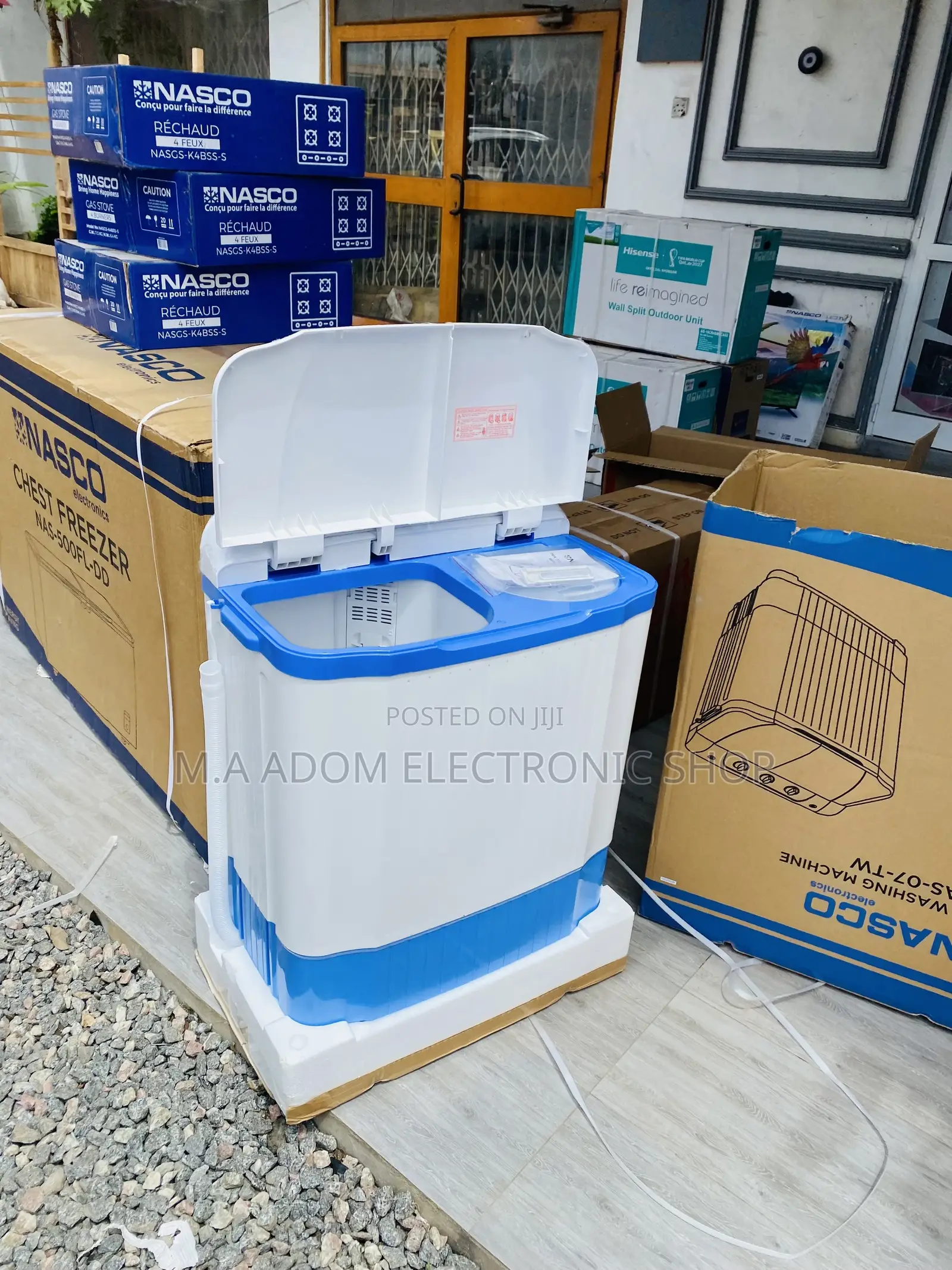 Highly Energy Saving Nasco 7kg Semi-Automatic Washingmachine
