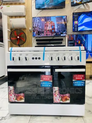 Newly Sealed Gas Cooker 5burner White 60/90 Midea