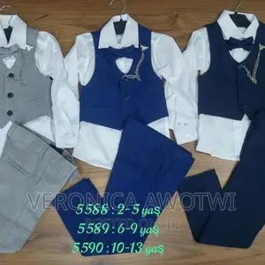 Blue Terry 3 Piece Suit