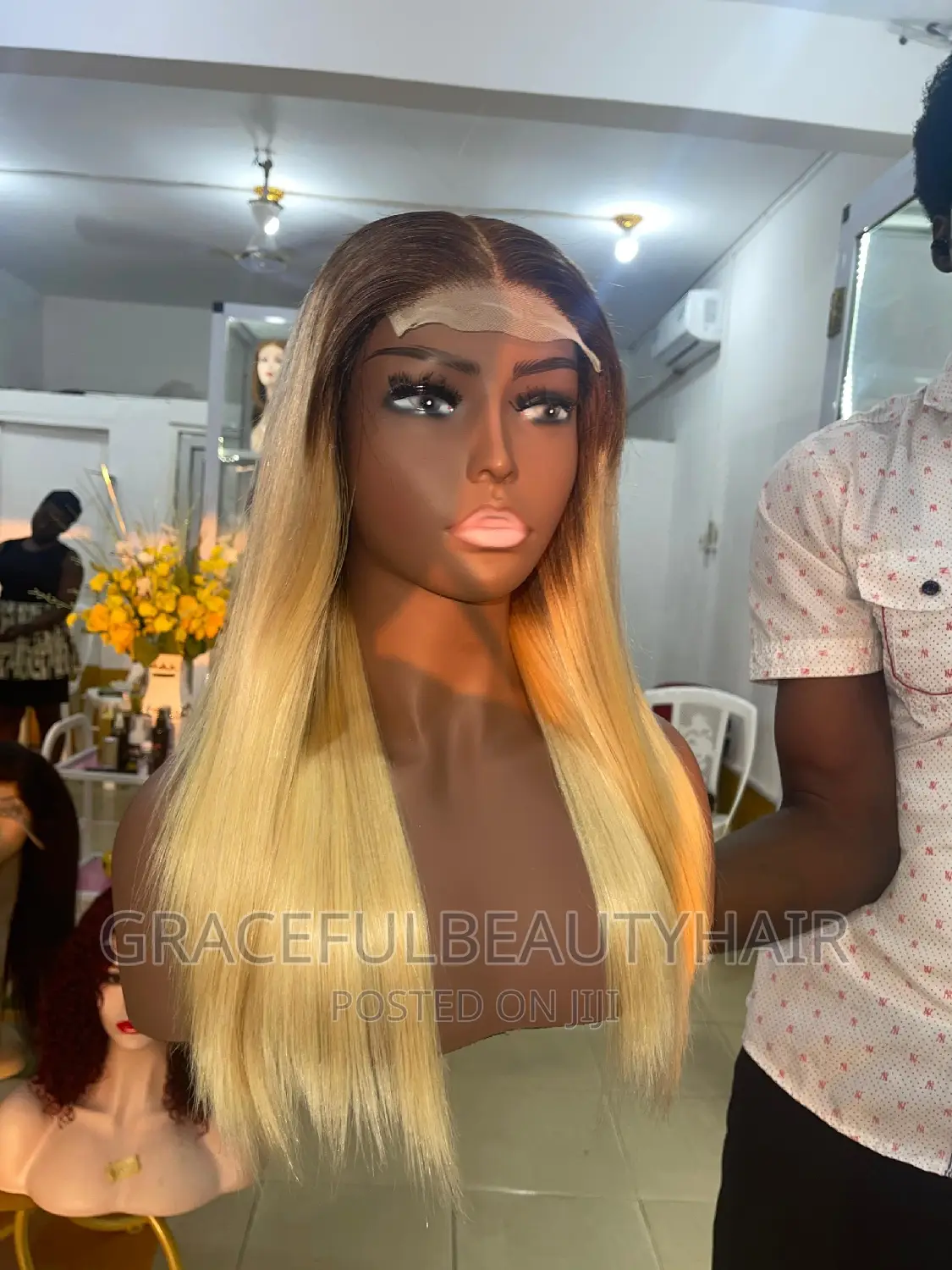 16 Inches Indian Remy SDD Blonde Wig Cap