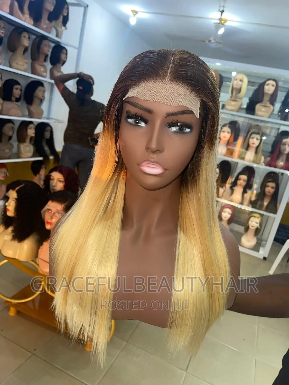 16 Inches Indian Remy SDD Blonde Wig Cap