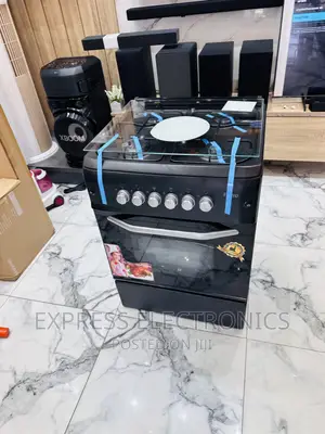 Ferre Black Gas Cooker Oven 60/60 Smart 4burner Oven Grill