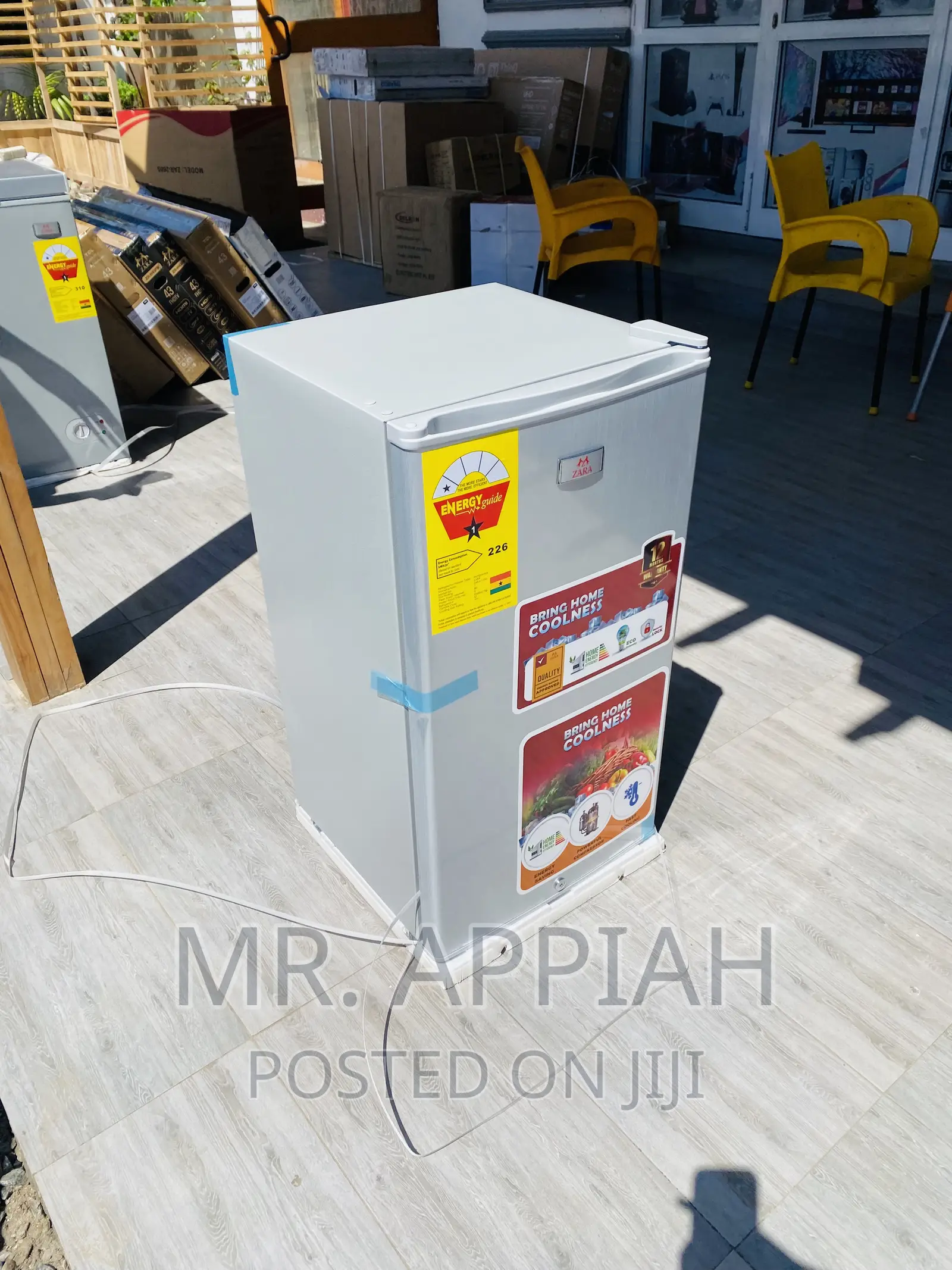 Energy Saving Zara 11SD Electric Refrigerator(Gray).