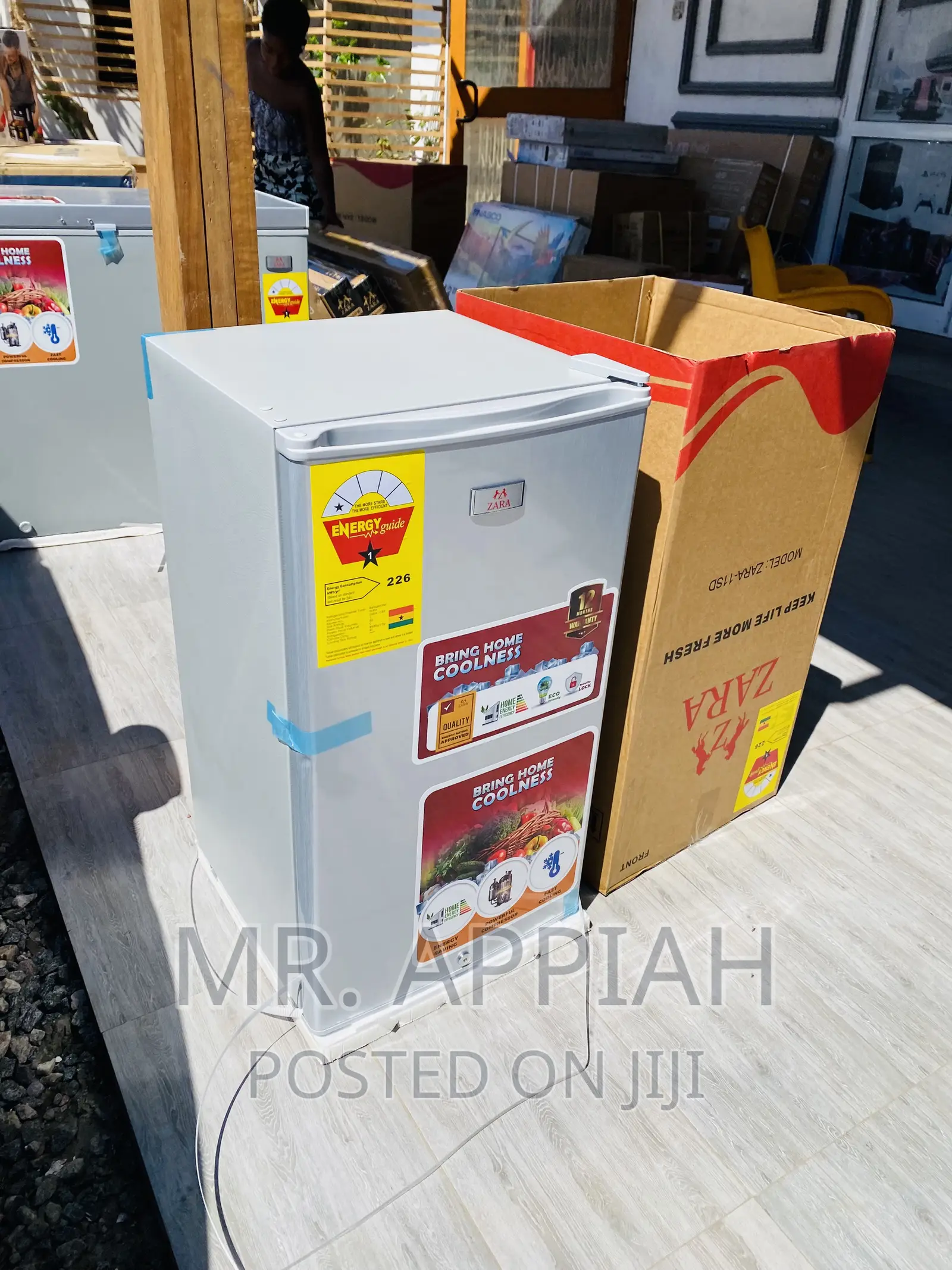 Eco-Friendly Zara 11SD Single Door Electric Fridge.