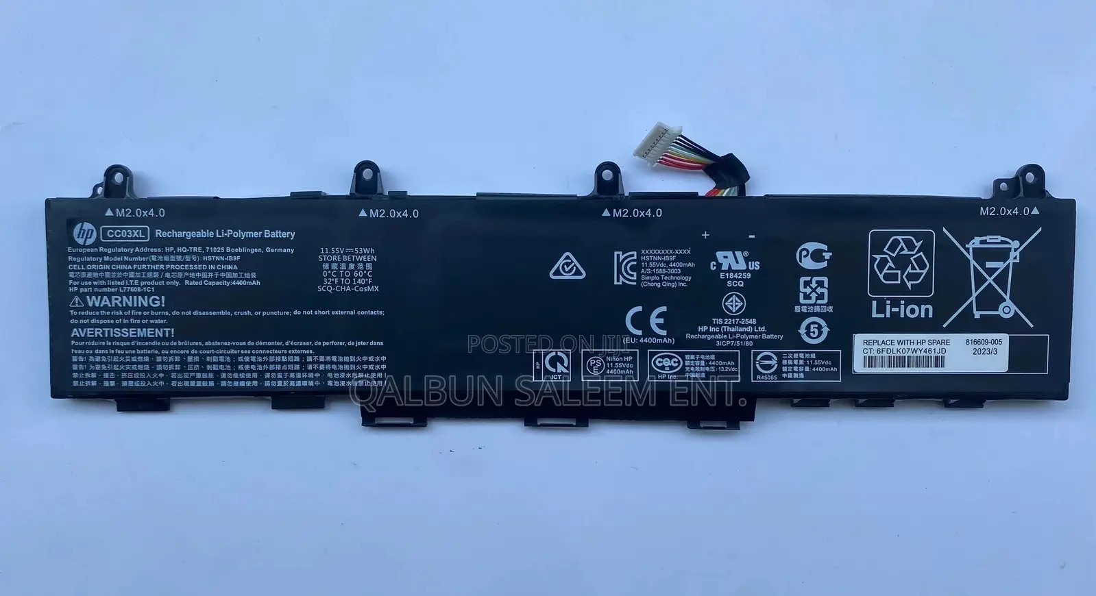 HP CC03XL Laptop Battery for Elitebook 830 835 840 845 G7 G8
