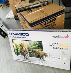 Buy Authentic Nasco 50” Digital Satelite Smart LED Tv,Black