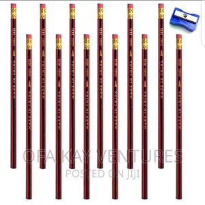 12pcs HB Pencil With Eraser And Sharpener