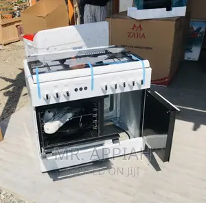 Original Midea 60x60 5 Gas Burner With Oven + Grill (White)