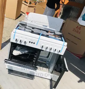 Budget-Friendly Midea 5 Gas Burner With Oven(60x60)White.