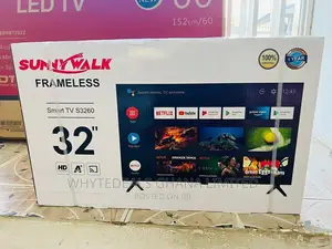32" Smart Android Led Tv| Sunnywalk 32" Tv| Netflix| Youtube|Slim|2026