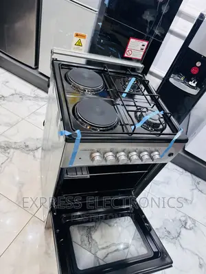 Easy Setup Sliver Gas Electric Cooker 2+2 Stove Volcano