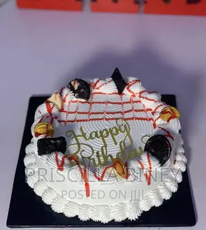 Vanilla and Red Velvet Birthday Cake