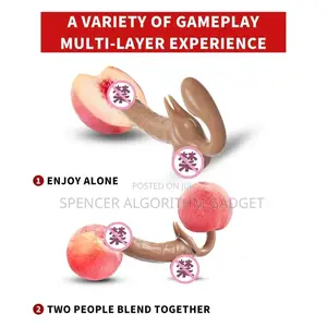 Strapless G-Spot Double End Dildo Retractable Vibrator Toy