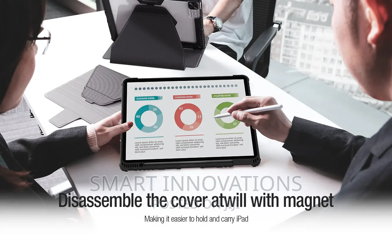 iPad Pro 12.9 | iPad Pro 11 Bumper Snapsafe Magnetic Case
