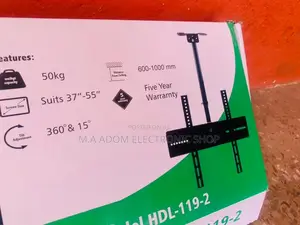 Brand New Ceiling Wall Mount 37” to 55 Inch Tv (Black) 