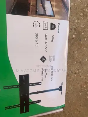 Elegant Black Ceiling Wall Mount for 37” to 55” Tv 